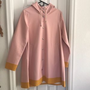 Stutterheim Mosebacke Pale Pink & Yellow Raincoat